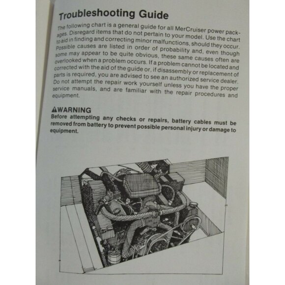 1986 MerCruiser Owner Service Manual Stern Drives&Inboards S/N 90-13534 386 - Picture 8 of 8
